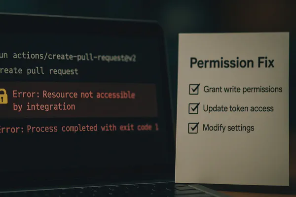 Fix github-actions 'Resource not accessible by integration' Error: Complete Guide